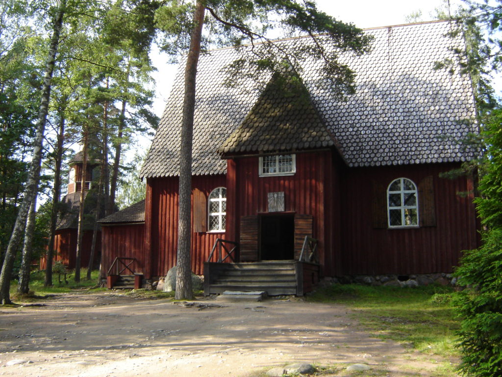 Um dos edifícios que fazem parte do Seurasaari